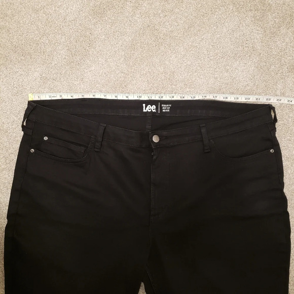 Black Denim Bootcut Lee Jeans Women Plus Size 22 - Picture 3 of 9